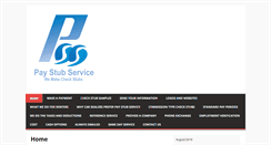 Desktop Screenshot of paystubservice.com