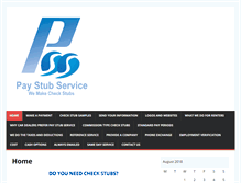 Tablet Screenshot of paystubservice.com